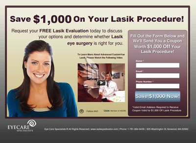Landing Pages: Mention This Image & Get 5% Off as a New Customer!